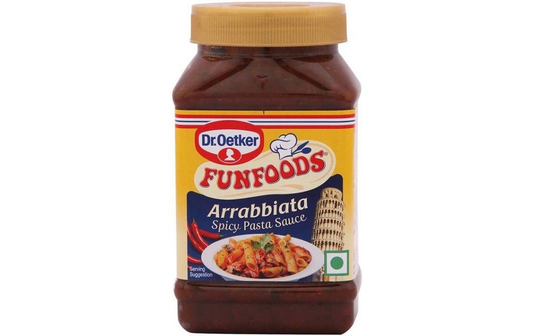Dr. Oetker Fun foods Arrabbiata Spicy Pasta Sauce   Plastic Jar  325 grams